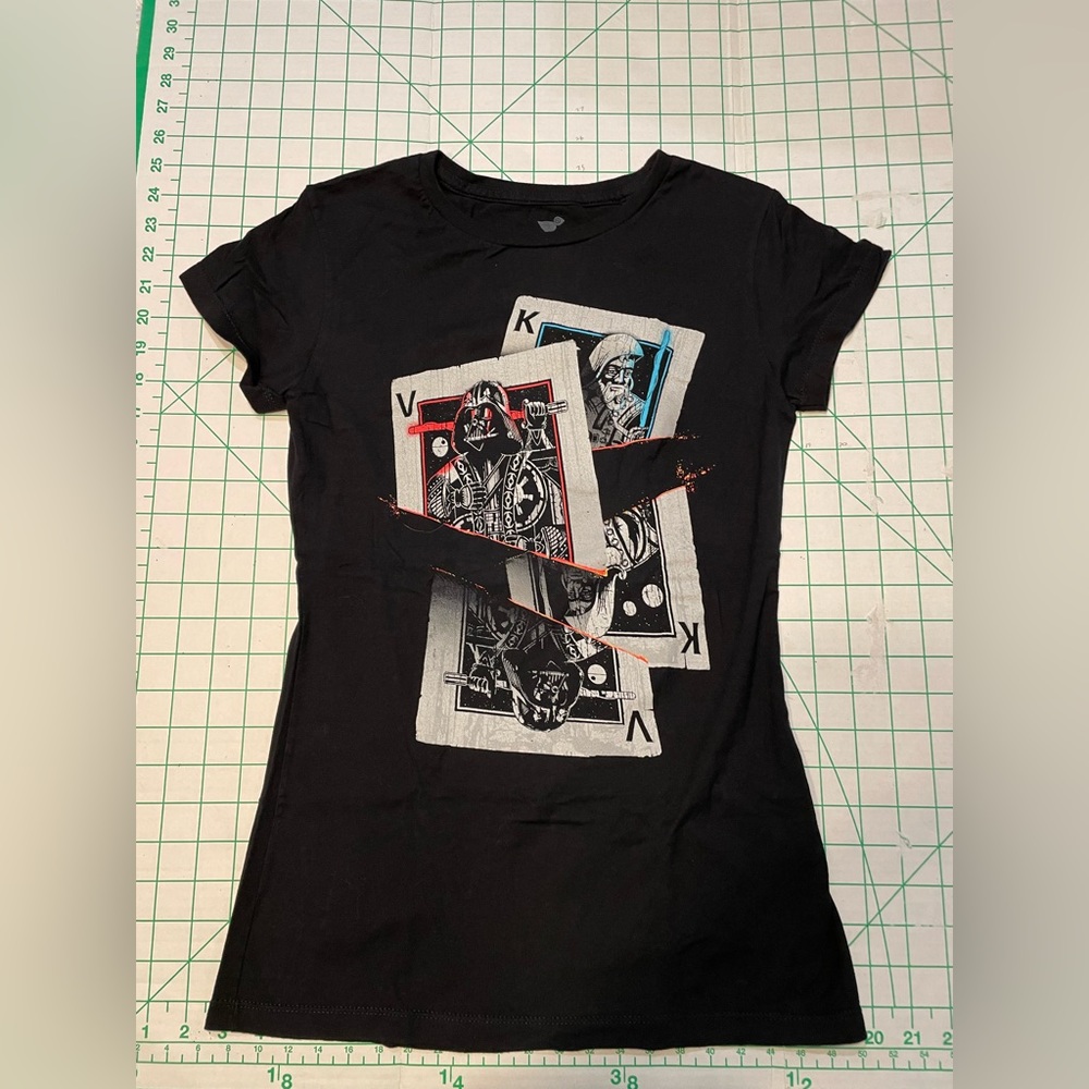 Star Wars Vader Obi-Wan cards shirt